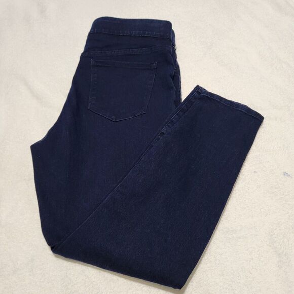 Old Navy Super Skinny Jeans Size 14 Short Navy Blue Stretch Mid-rise - Picture 12 of 13